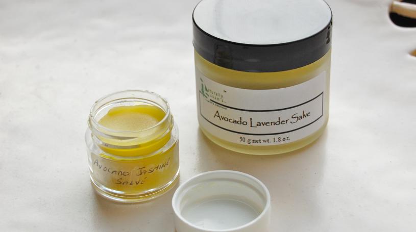 Treat your seared skin with Naturally Susan’s Avocado Lavender Salve